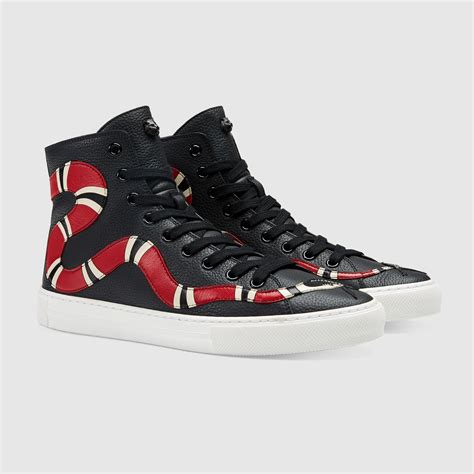 gucci kingsnake high tops